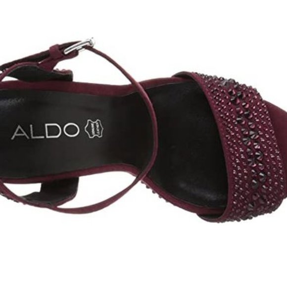 Aldo crystal embellished levata platform pumps - Picture 5 of 8